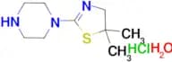 1-(5,5-dimethyl-4,5-dihydro-1,3-thiazol-2-yl)piperazine hydrochloride hydrate