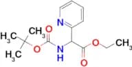 Ethyl 2-((tert-butoxycarbonyl)amino)-2-(pyridin-2-yl)acetate