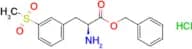 (S)-Benzyl 2-amino-3-(3-(methylsulfonyl)phenyl)propanoate hydrochloride