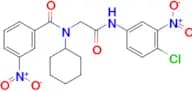 N-[(4-Chloro-3-nitro-phenylcarbamoyl)-methyl]-N-cyclohexyl-3-nitro-benzamide