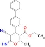 6-Amino-4-biphenyl-4-yl-5-cyano-2-methyl-4H-pyran-3-carboxylic acid ethyl ester