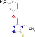 4-Ethyl-5-m-tolyloxymethyl-4H-[1,2,4]triazole-3-thiol