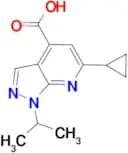 6-Cyclopropyl-1-isopropyl-1H-pyrazolo[3,4-b]pyridine-4-carboxylic acid
