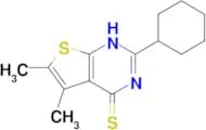 2-Cyclohexyl-5,6-dimethyl-thieno[2,3-d]pyrimidine-4-thiol