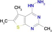 4-Hydrazino-2,5,6-trimethylthieno[2,3-d]pyrimidine