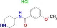 3-Methoxy-N-(piperidine-4-yl)benzamido hydrochloride