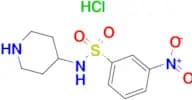 3-Nitro-N-(piperidin-4-yl)benzenesulfonamide hydrochloride