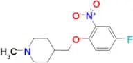 4-[(4-Fluoro-2-nitrophenoxy)methyl]-1-methylpiperidine