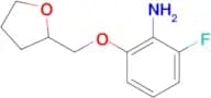 2-Fluoro-6-[(tetrahydrofuran-2-yl)methoxy]aniline