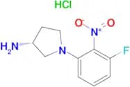(R)-1-(3-Fluoro-2-nitrophenyl)pyrrolidin-3-amine hydrochloride