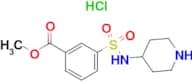 Methyl 3-[(piperidin-4-yl)sulfamoyl]benzoate hydrochloride