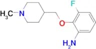 3-Fluoro-2-[(1-methylpiperidin-4-yl)methoxy]aniline