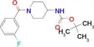 tert-Butyl 1-(3-fluorobenzoyl)piperidin-4-ylcarbamate