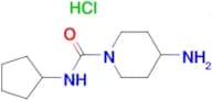4-Amino-N-cyclopentylpiperidine-1-carboxamide hydrochloride