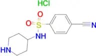 4-Cyano-N-piperidin-4-yl-benzenesulfonamide hydrochloride