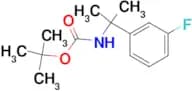 tert-Butyl 2-(3-fluorophenyl)propan-2-ylcarbamate
