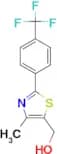 {4-Methyl-2-[4-(trifluoromethyl)phenyl]-1,3-thiazol-5-yl}methanol