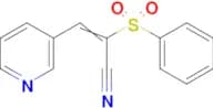2-(Phenylsulfonyl)-3-(3-pyridyl)prop-2-enenitrile