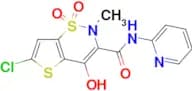 6-Chloro-4-hydroxy-2-methyl-N-pyridin-2-yl-2H-thieno[2,3-e][1,2]thiazine-3-carboxamide 1,1-dioxide…