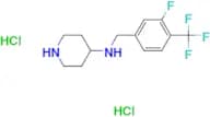 N-[3-Fluoro-4-(trifluoromethyl)benzyl]piperidin-4-amine dihydrochloride