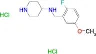 N-(2-Fluoro-5-methoxybenzyl)piperidin-4-amine dihydrochloride