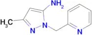 3-Methyl-1-(pyridin-2-ylmethyl)-1H-pyrazol-5-amine