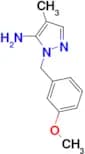 2-(3-Methoxybenzyl)-4-methyl-2H-pyrazol-3-ylamine