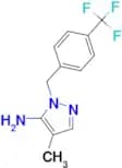 4-Methyl-2-(4-trifluoromethylbenzyl)-2H-pyrazol-3-yl-amine