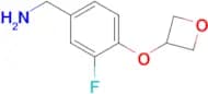 [3-Fluoro-4-(oxetan-3-yloxy)phenyl]methanamine