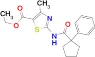 4-Methyl-2-[(1-phenyl-cyclopentanecarbonyl)-amino]-thiazole-5-carboxylic acid ethyl ester