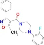 4-(2-Fluorophenyl)piperazinyl 5-methyl-3-phenylisoxazol-4-yl ketone