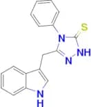 3-(Indol-3-ylmethyl)-4-phenyl-1,2,4-triazoline-5-thione