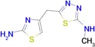 5-[(2-Amino-1,3-thiazol-4-yl)methyl]-N-methyl-1,3,4-thiadiazol-2-amine