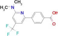 4-(6-Dimethylamino-4-trifluoromethyl-pyridin-2-yl)-benzoic acid