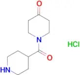 1-(piperidine-4-carbonyl)piperidin-4-one hydrochloride