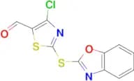 4-Chloro-2-(2-benzoxazolylthio)-5-thiazolecarboxaldehyde