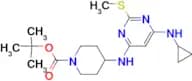 4-(6-Cyclopropylamino-2-methylsulfanyl-pyrimidin-4-ylamino)-piperidine-1-carboxylic acid tert-buty…