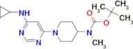[1-(6-Cyclopropylamino-pyrimidin-4-yl)-piperidin-4-yl]-methyl-carbamic acid tert-butyl ester