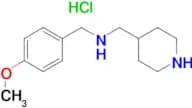 (4-Methoxy-benzyl)-piperidin-4-ylmethyl-amine hydrochloride