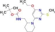 [1-(6-Ethoxy-2-methylsulfanyl-pyrimidin-4-yl)-piperidin-2-ylmethyl]-carbamic acid tert-butyl ester