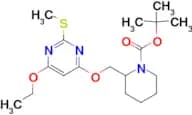 2-(6-Ethoxy-2-methylsulfanyl-pyrimidin-4-yloxymethyl)-piperidine-1-carboxylic acid tert-butyl ester