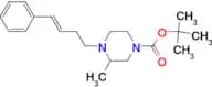 3-Methyl-4-((E)-4-phenyl-but-3-enyl)-piperazine-1-carboxylic acid tert-butyl ester
