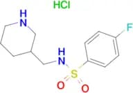 4-Fluoro-N-piperidin-3-ylmethyl-benzenesulfonamide hydrochloride