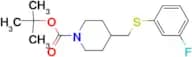 4-(3-Fluoro-phenylsulfanylmethyl)-piperidine-1-carboxylic acid tert-butyl ester