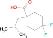 4,4-Difluoro-1-(2-methylpropyl)cyclohexane-1-carboxylic acid