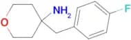 4-[(4-Fluorophenyl)methyl]oxan-4-amine