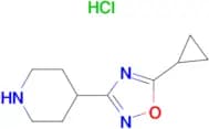4-(5-Cyclopropyl-1,2,4-oxadiazol-3-yl)piperidine hydrochloride