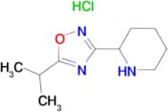 2-[5-(Propan-2-yl)-1,2,4-oxadiazol-3-yl]piperidine hydrochloride