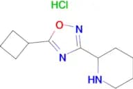 2-(5-Cyclobutyl-1,2,4-oxadiazol-3-yl)piperidine hydrochloride