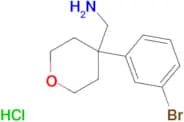 [4-(3-Bromophenyl)oxan-4-yl]methanaminehydrochloride